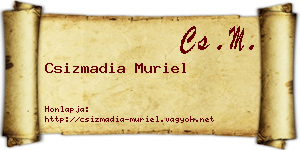Csizmadia Muriel névjegykártya